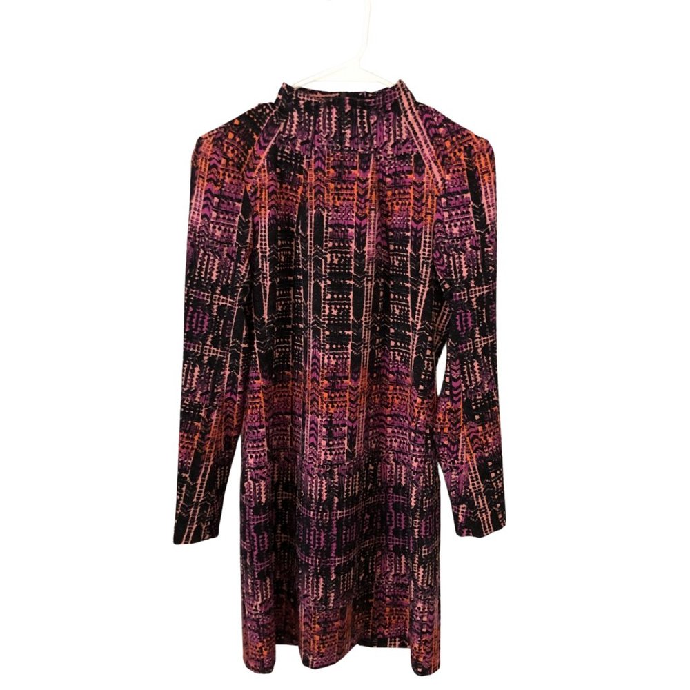 Nanette Lepore Purple, Orange, Black Shift Dress